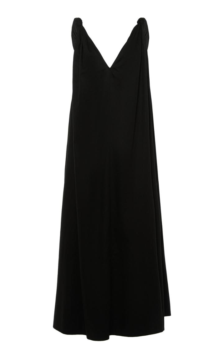 Moda Operandi Co Cotton Knotted-strap Midi Dress Size: Xs