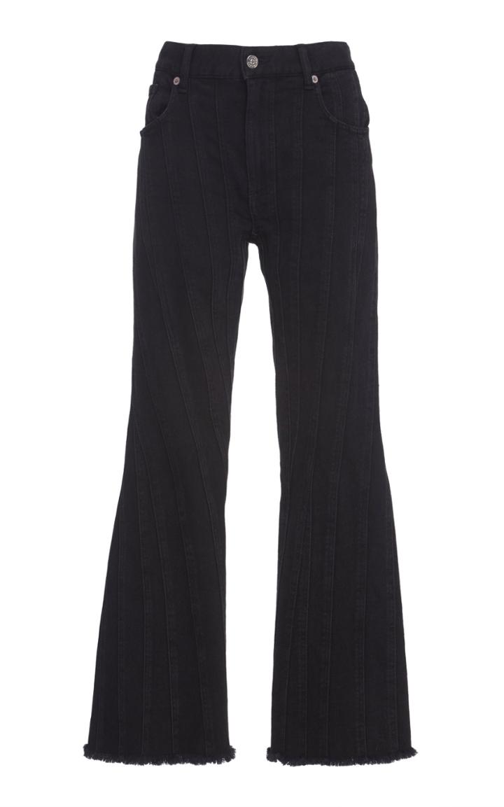Mugler Mid-rise Stretch Flared Jeans