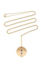 Wwake Limited Edition Spinning Blue Sapphire Medallion 30 Necklace