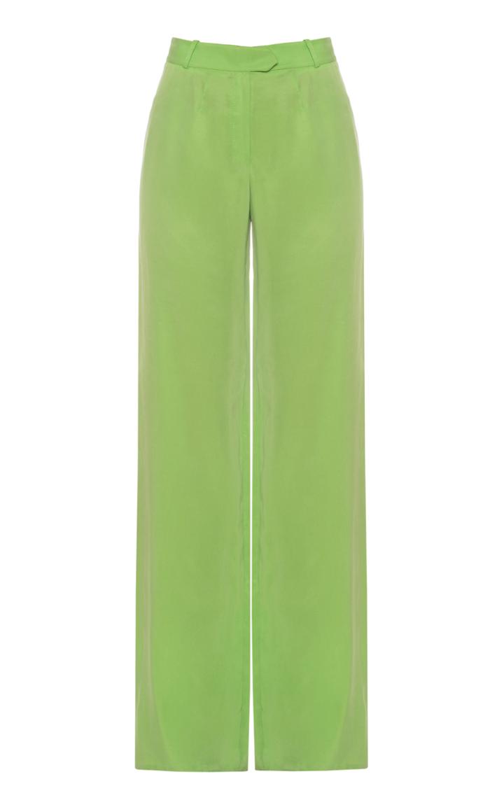 Moda Operandi Aleksandre Akhalkatsishvili High-rise Recycled Georgette Wide-leg Pant