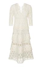 Sea Laurel Lace Midi Dress
