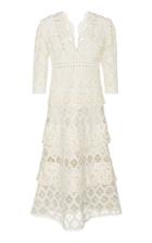 Sea Laurel Lace Midi Dress