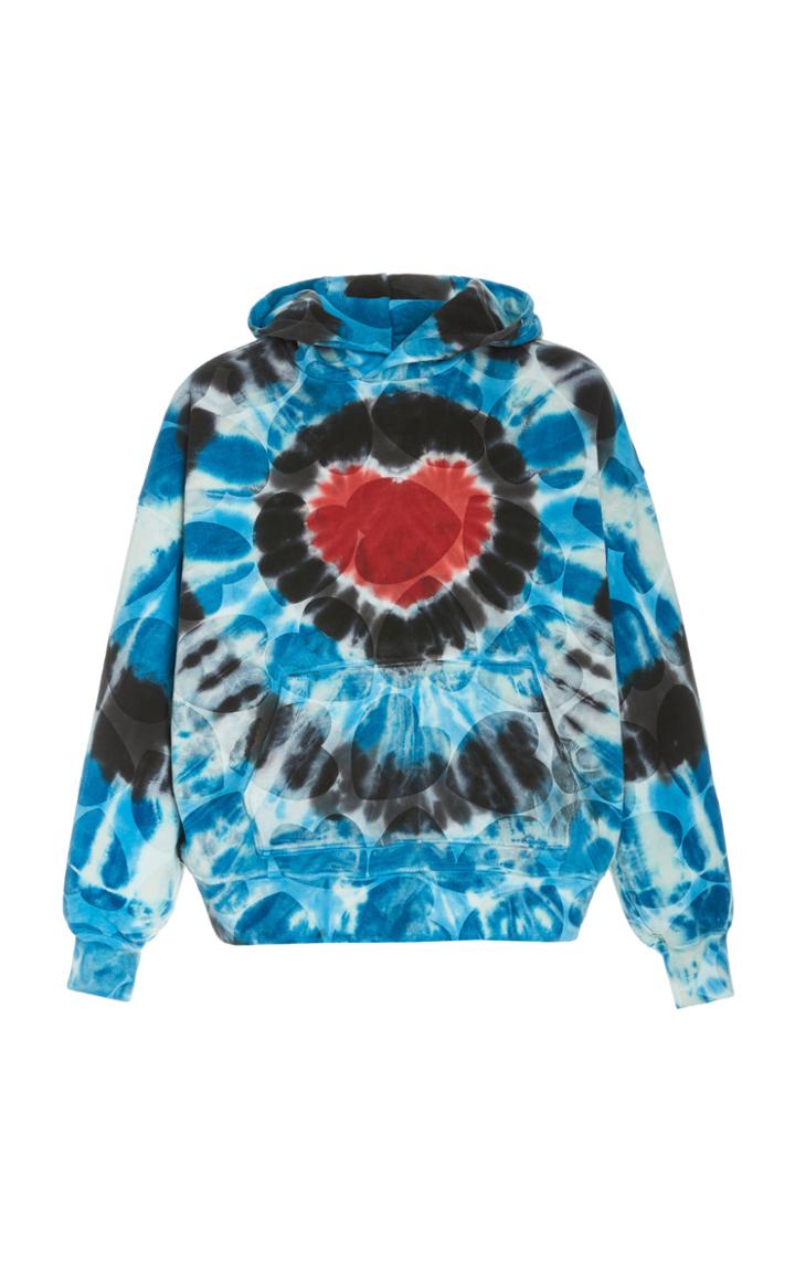 Amiri Oversized Tie Dye Brushed Terry Hooded Sweatshirt