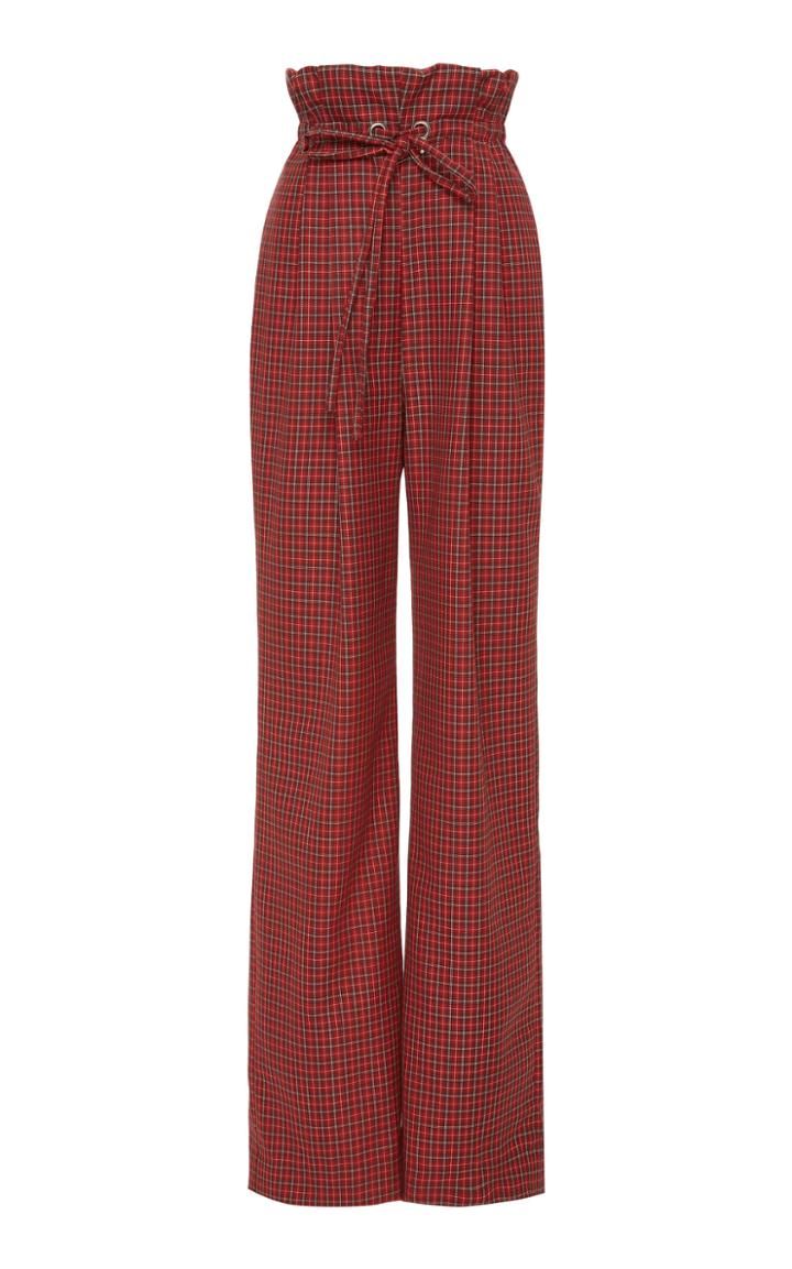 Rodarte Plaid Drawstring Pant