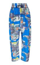 Sea Surf Print Drop Crotch Pant