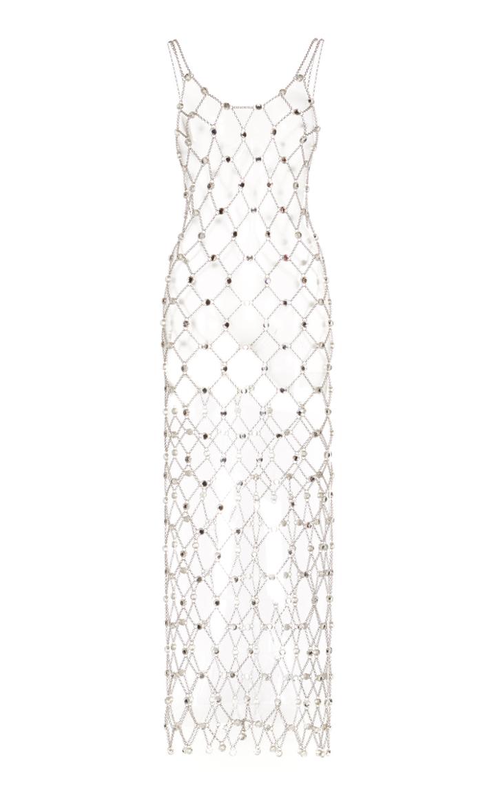 Paco Rabanne Embellished Chain Midi Dress