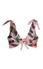 Patbo Tropical Print Knotted Bikini Top
