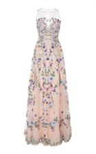 Zuhair Murad Bead Embroidered Illusion Gown