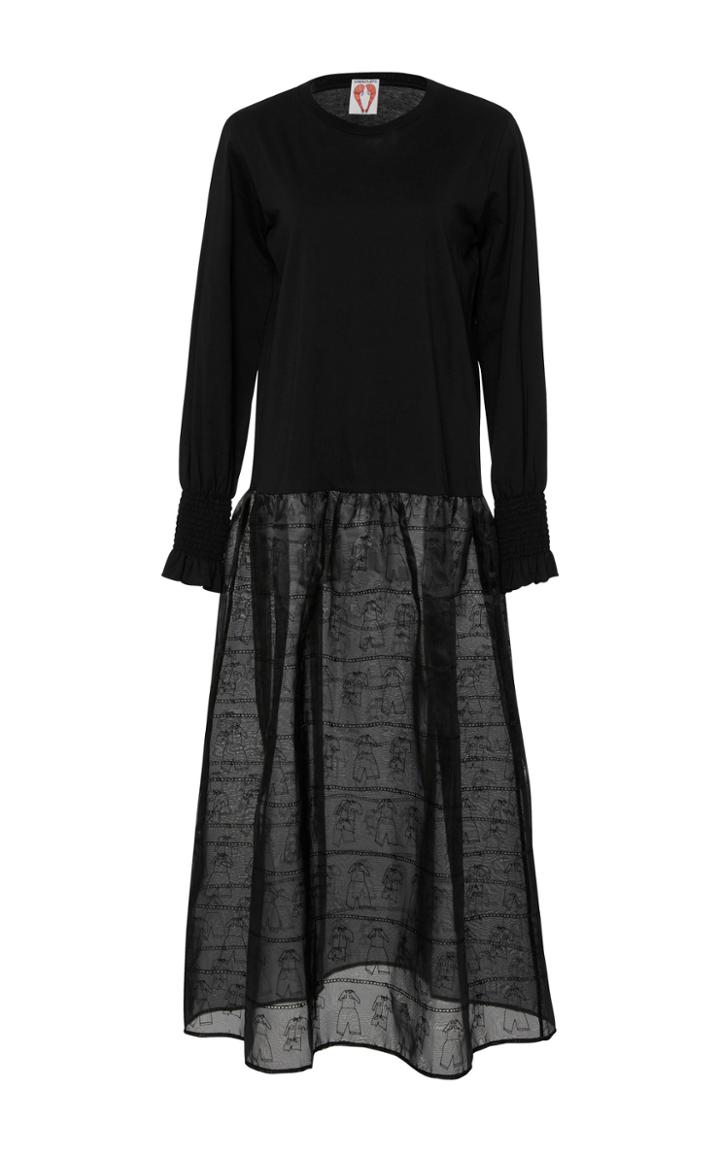 Shrimps Ellan Black Drop Waist Dress
