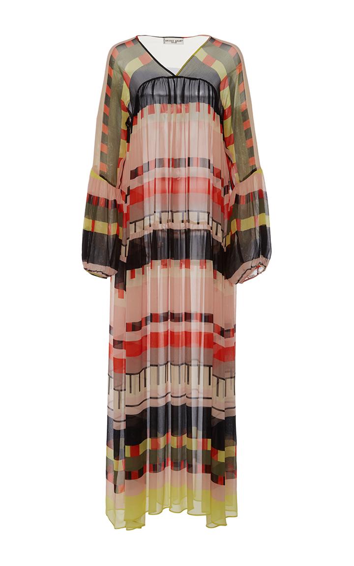 Apiece Apart Ceuta Abstract Soleil Tiered Maxi Dress