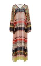 Apiece Apart Ceuta Abstract Soleil Tiered Maxi Dress