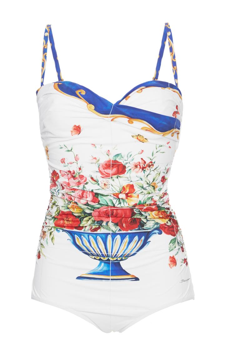 Dolce & Gabbana Printed One-piece Swimsuit
