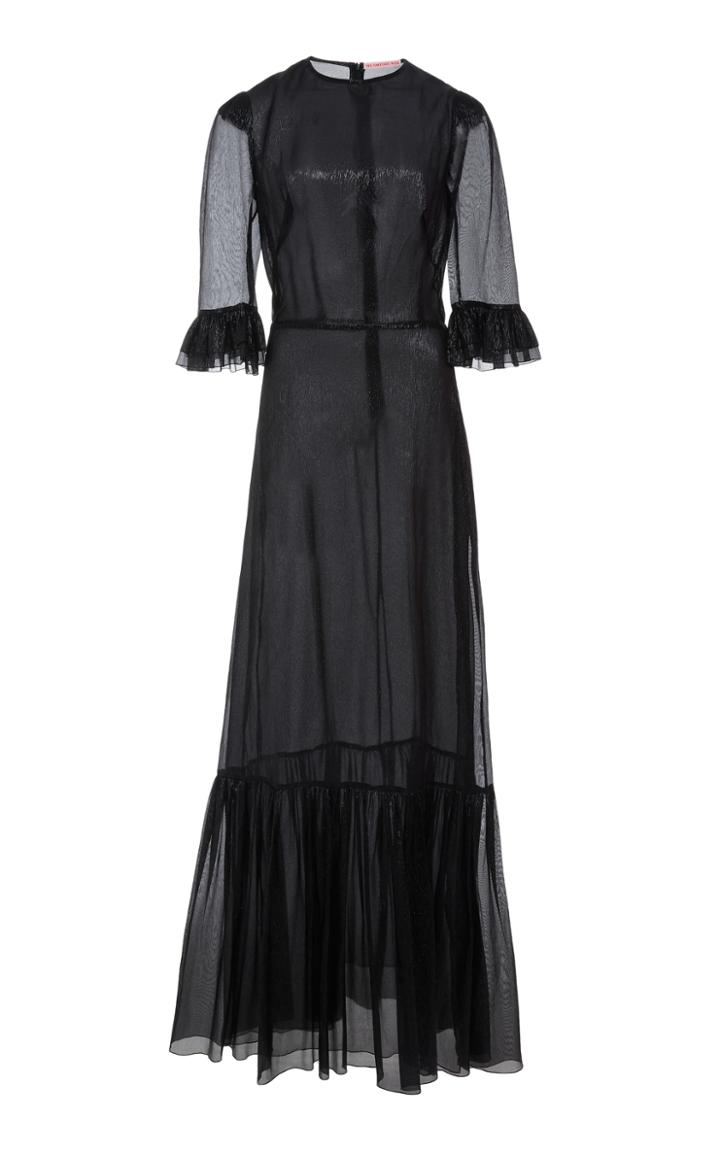 The Vampire's Wife Metallic Chiffon Long Festival Dress