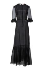 The Vampire's Wife Metallic Chiffon Long Festival Dress