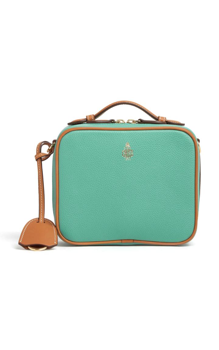 Moda Operandi Mark Cross Mini Madison Color Block Leather Top Handle Bag