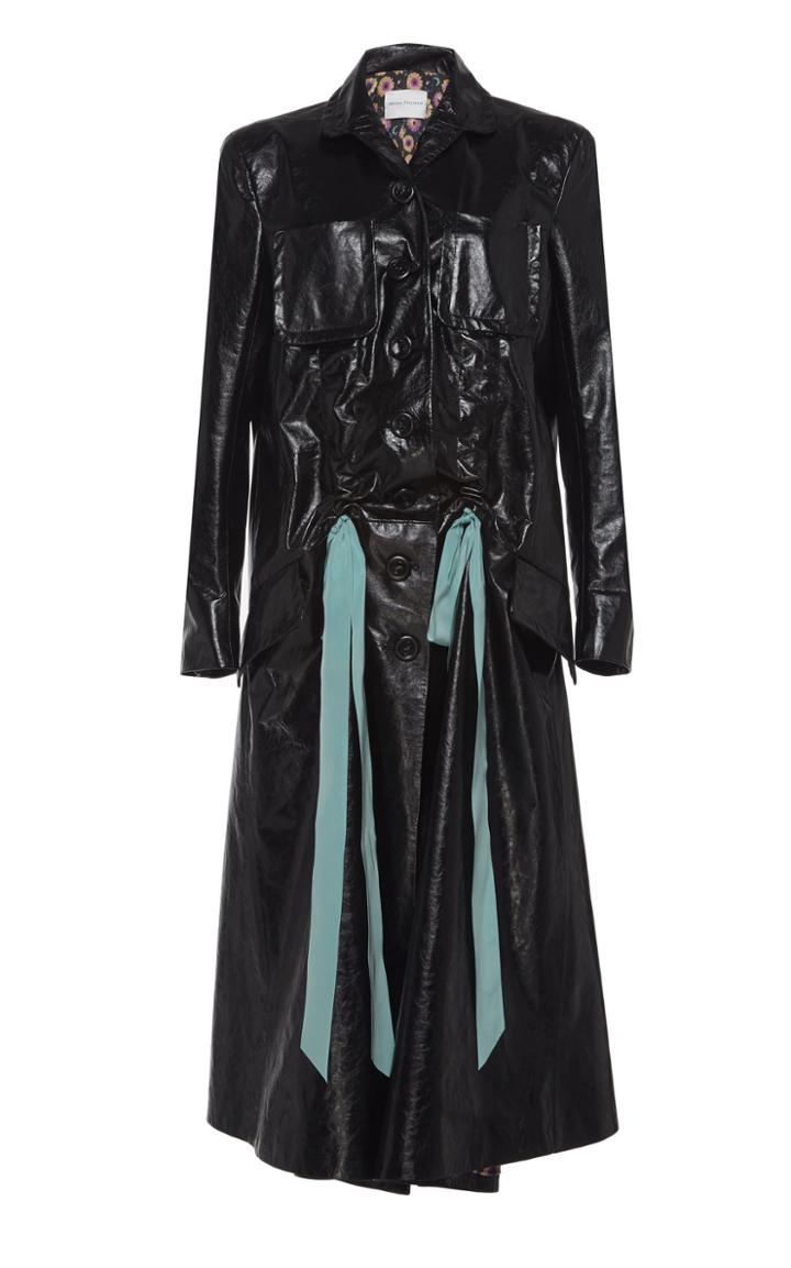 Olivier Theyskens Naper Tailored Leather Coat