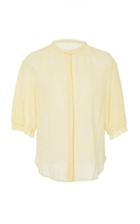 Loup Charmant Pico Elbow Sleeve Cotton Blouse