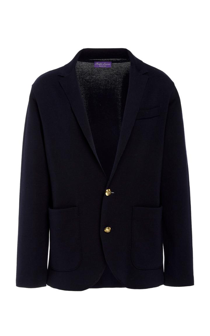 Ralph Lauren Single-breasted Knit Blazer