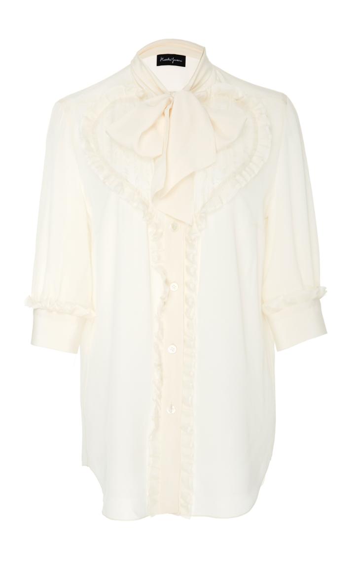 Rossella Jardini Ruffled Heart Blouse