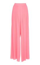 Emilia Wickstead Carla Pleated Jersey-crepe Trousers