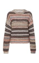 Brunello Cucinelli Metallic Striped Cashmere Sweater