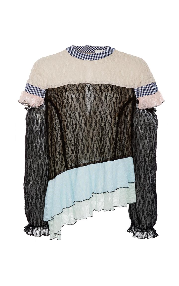 Sandy Liang Civic Asymmetrical Multi Top