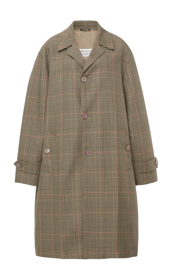 Maison Margiela Plaid Oversized Coat