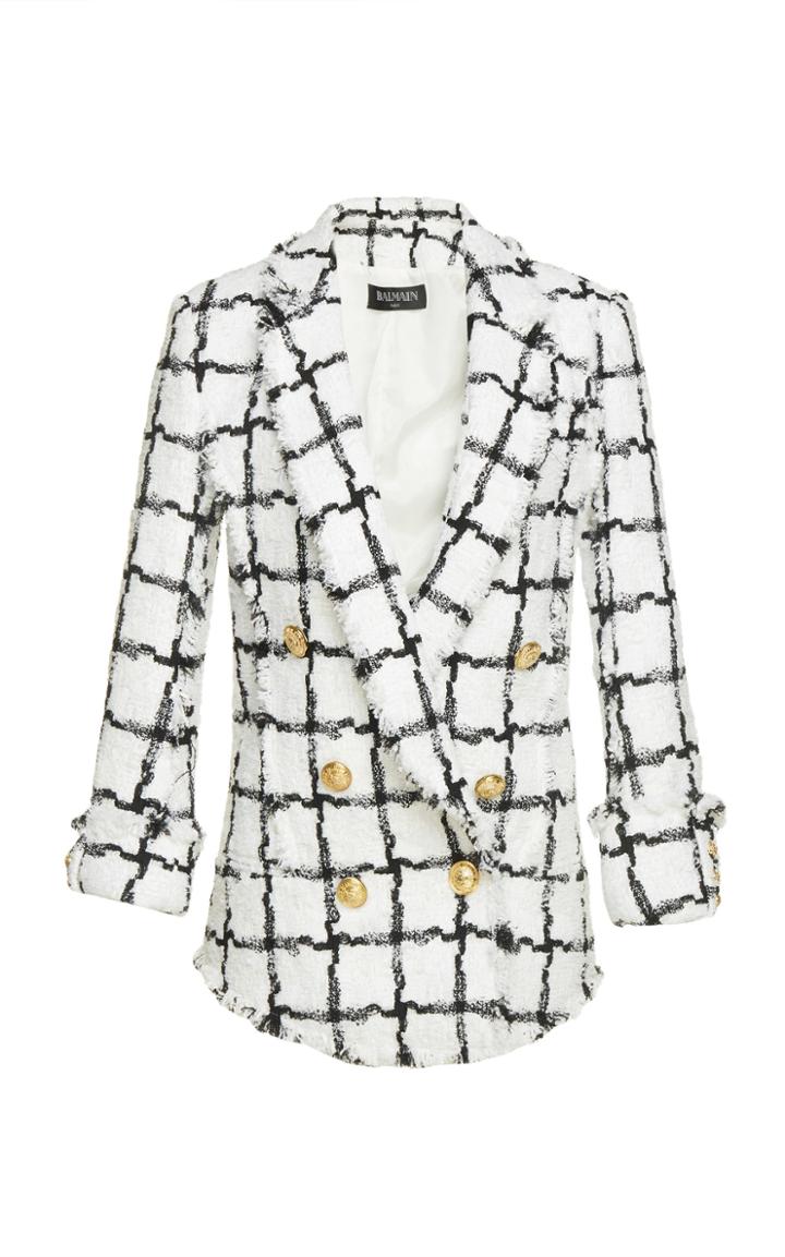 Balmain Frayed Oversized Jacket