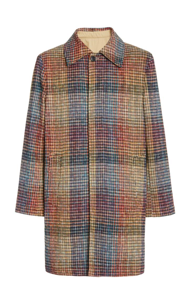 Missoni Reversible Check-gabardine Trench Coat
