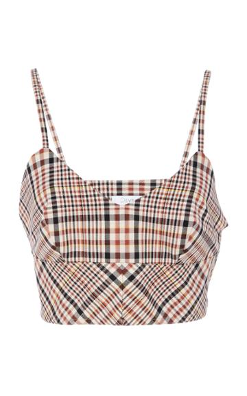 Deveaux Cropped Cotton Top