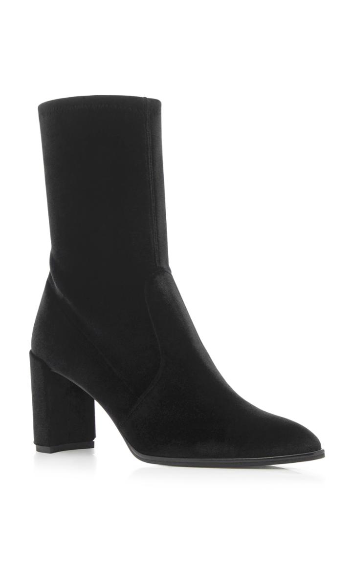 Stuart Weitzman Prancer Stretch-velvet Boots