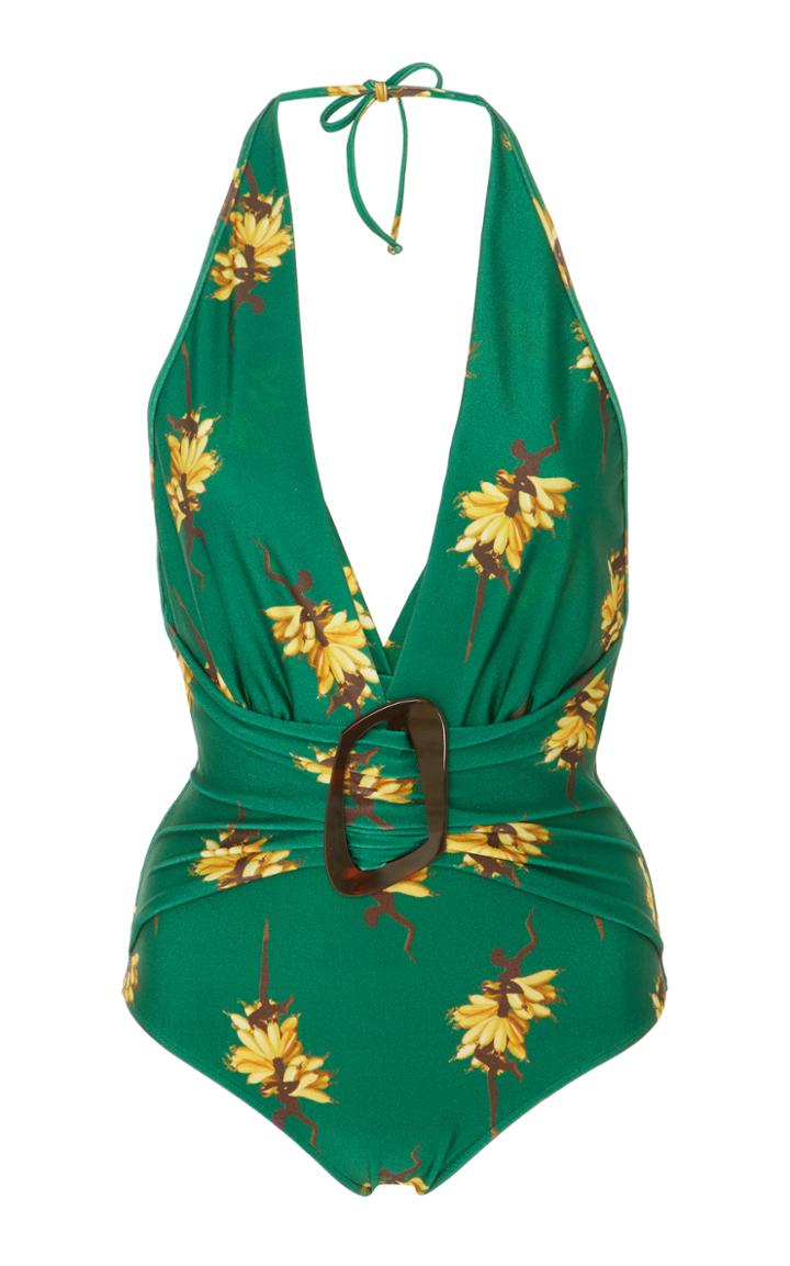 Adriana Degreas Josephine Baker Halterneck One Piece Swimsuit
