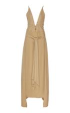 Moda Operandi Cult Gaia Margot Tie-detailed Cotton-silk Midi Dress Size: Xs