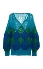 Moda Operandi Alberta Ferretti Hand-embroidered Mohair Sweater