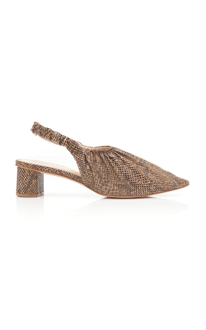 Nanushka Sha Printed Slingbacks