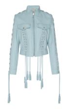 Elie Saab Braided Leather Jacket