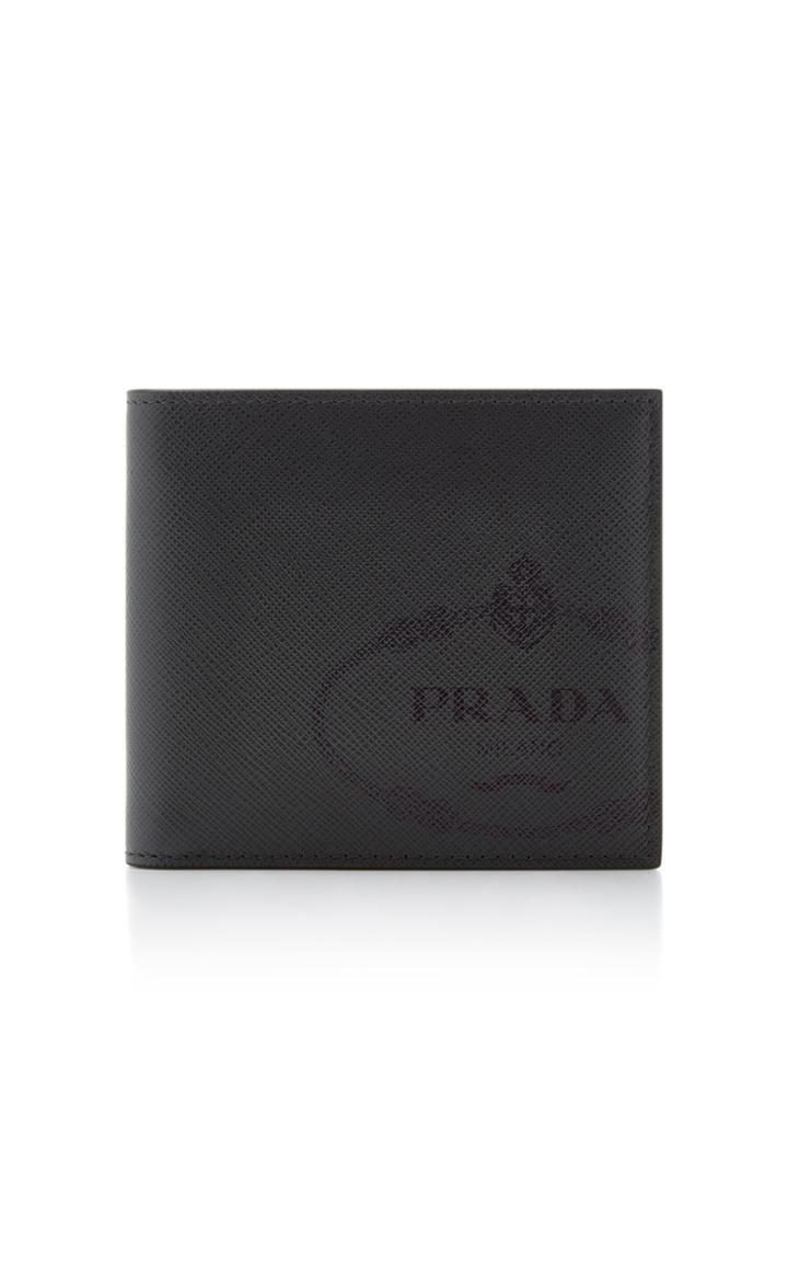 Prada Textured-leather Bifold Wallet