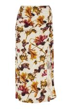 Moda Operandi Jason Wu Collection Ruched Floral-print Sateen Skirt Size: 0