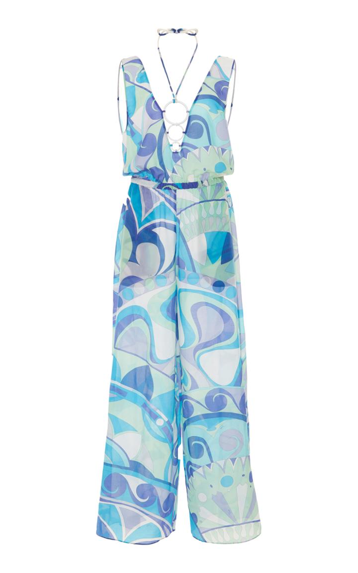 Emilio Pucci Printed Wide Leg Jumpsuit