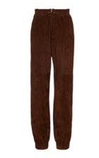 J. Mendel Suede High-waist Pants