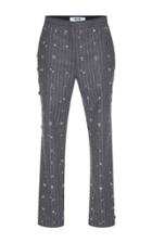 Msgm Embellished Pinstripe Pants