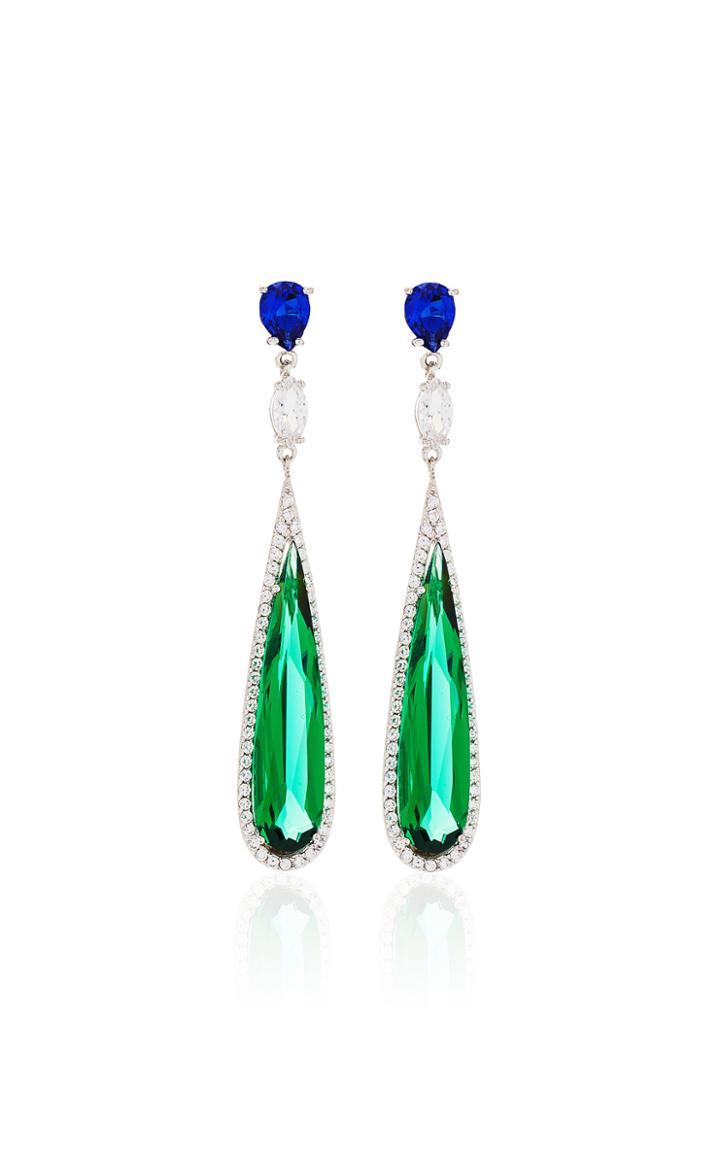 Moda Operandi Anabela Chan Shard Emerald Earrings