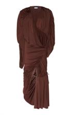 Mugler Gathered Jersey Dress