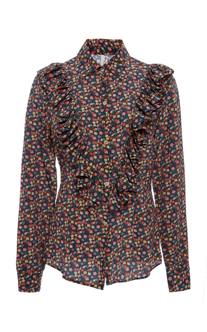 Alcoolique Marta Rouches Ruffle Shirt