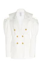 Moda Operandi Rosie Assoulin Cold-shoulder Cotton Jacket Size: 2