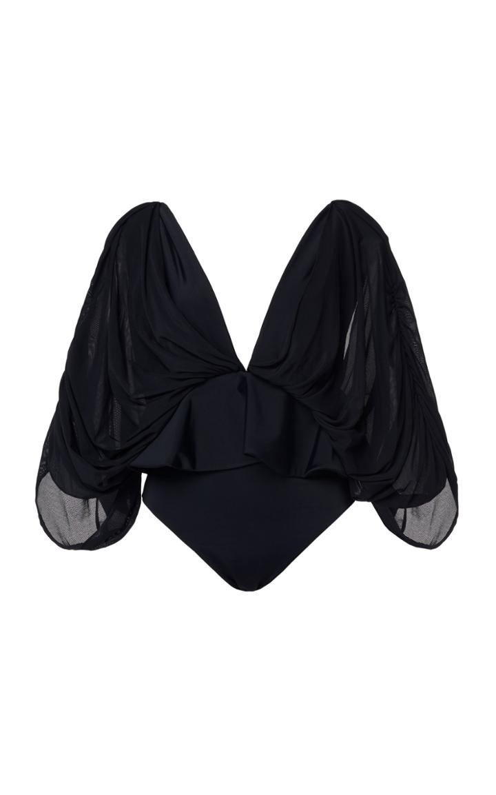 Leal Daccarett Bololo Chiffon-accented Swimsuit