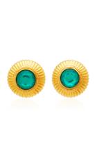 Ben Amun Gold-plated Crystal Stud Earrings
