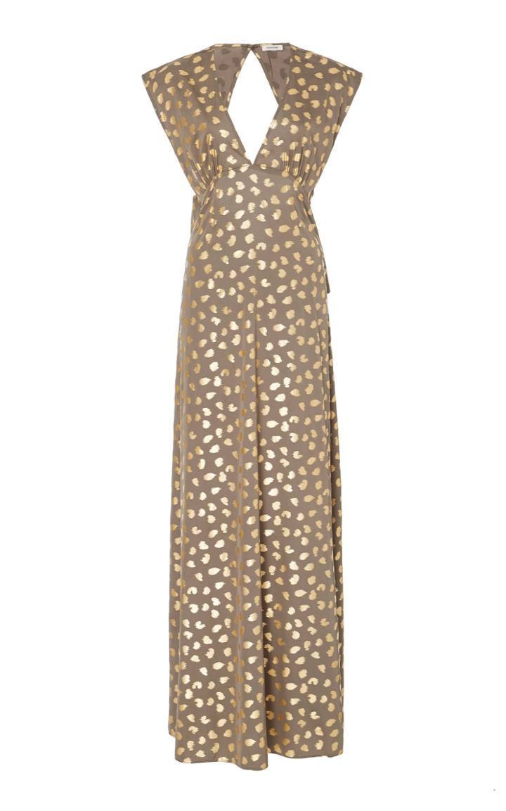 Manoush Printed V-neck Maxi Dress