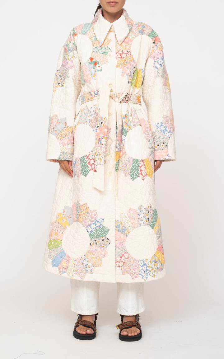 Moda Operandi Sea Linden Patchwork Quilted Cotton Coat