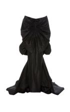 Zac Posen Draped Cape-accented Silk Gown